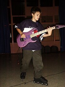 Josh rollerblading